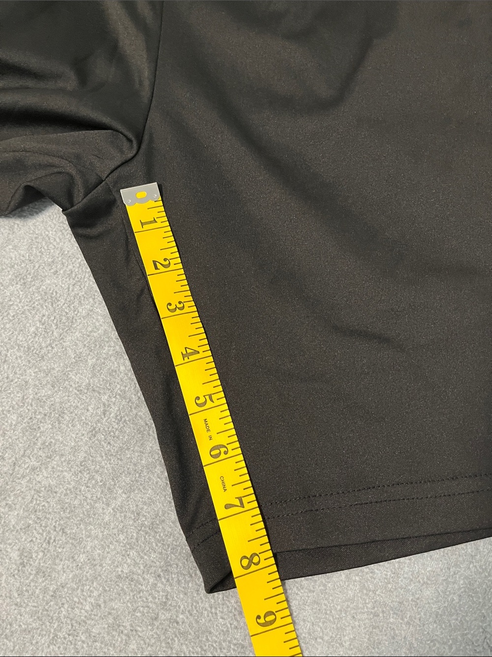 Men's Black Snap-Trim Athletic Shorts - Picture 4 of 6